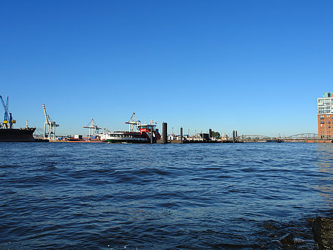 Foto Blick auf den Hafen