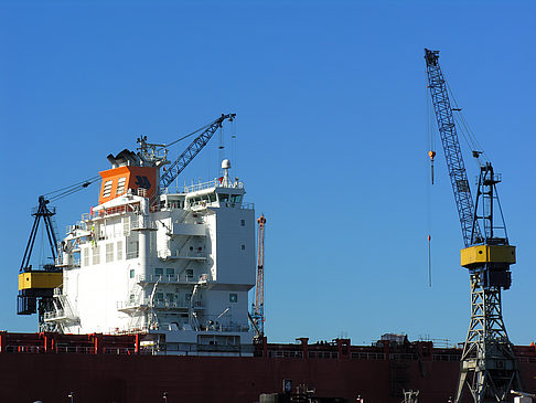 Blick auf den Hafen Foto 