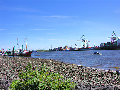 Fotos Strand und Hafen von Övelgönne | Hamburg