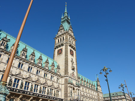 Foto Rathaus von der Seite - Hamburg