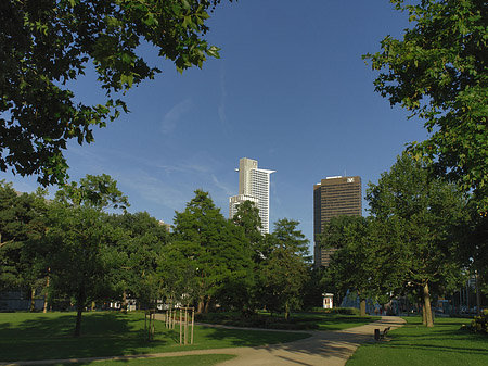 Friedrich-Ebert-Anlage mit Westendtower und Citytower Fotos