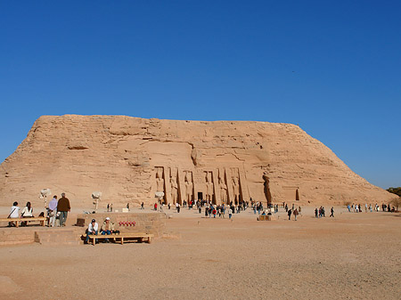 Fotos Tempel mit Himmel | Abu Simbel