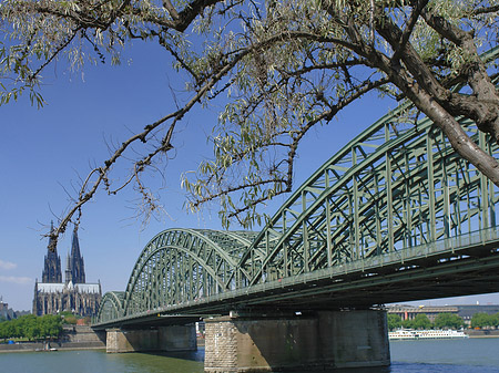 Foto Hohenzollernbrücke am Kölner Dom