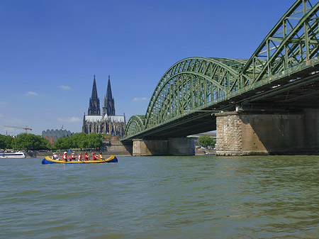 Foto Hohenzollernbrücke am Kölner Dom - Köln