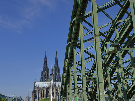 Hohenzollernbrücke beim Kölner Dom