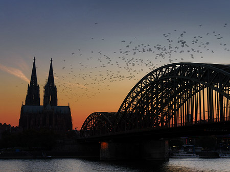 Fotos Kölner Dom hinter der Hohenzollernbrücke | Köln