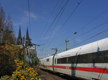 Kölner Dom mit ICE Foto 