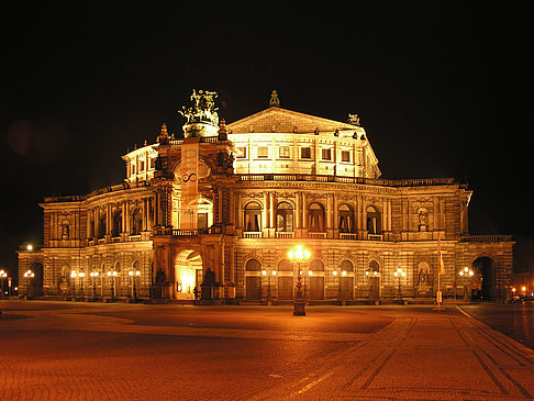 Foto Semperoper bei Nacht - Dresden