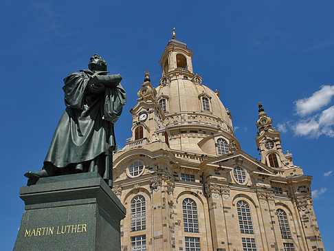 Frauenkirche und Lutherdenkmal Fotos